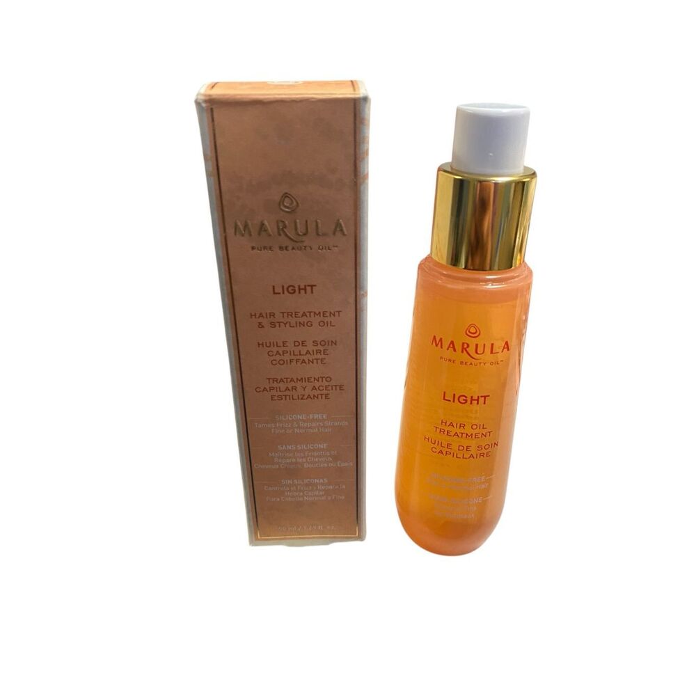 Marula Pure Beauty Oil LIGHT Hair Treatment‎ & Styling Oil 1.69 oz Fine Hair